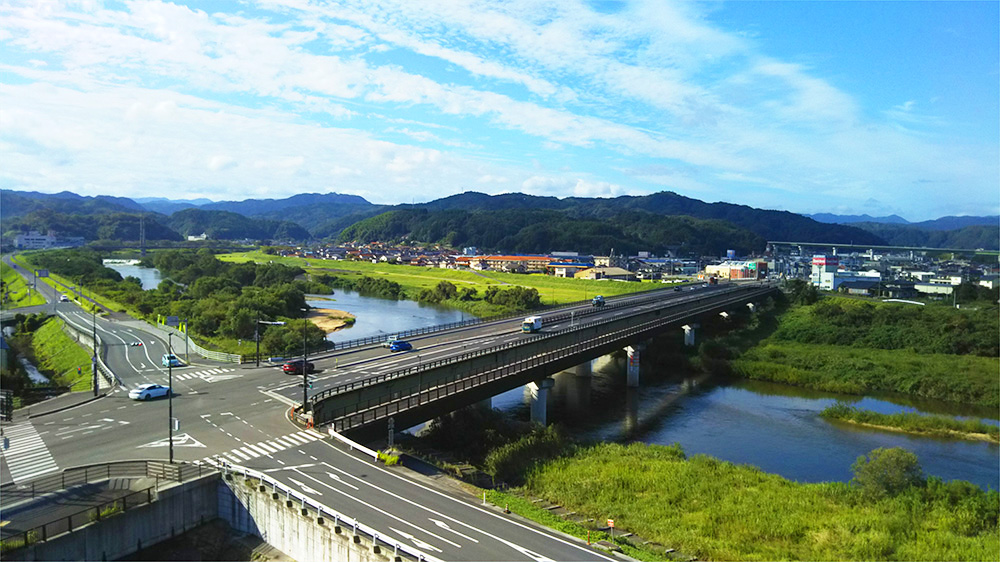 雲南市の街並み